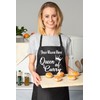 Print4U Personalise This Apron Queen Of Curry Any Name Here
