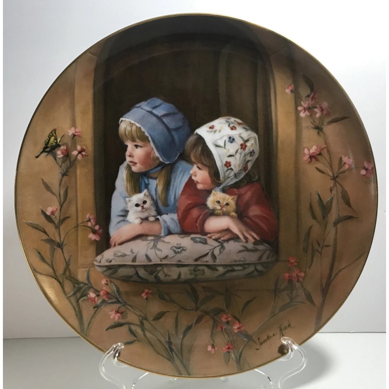 Reco Vintage Collector Plate Sandra Kuck Sunday Best Days Gone