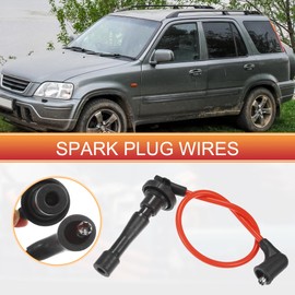 ACROPIX Car Spark Plug Coil Wires Ignition Coil Harness Cable 6.7mm Fit for Acura Integra 1996-2001 1.8L for Honda CR-V 1997-2001 No.32700PHK003 - Pack of 4