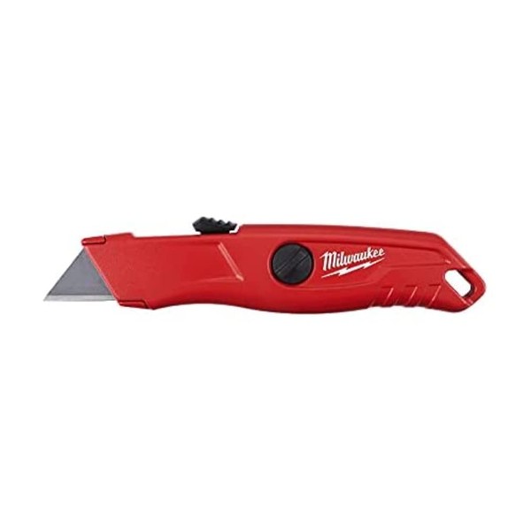 Milwaukee 4932471360 Self Retracting Safety Knife, Red