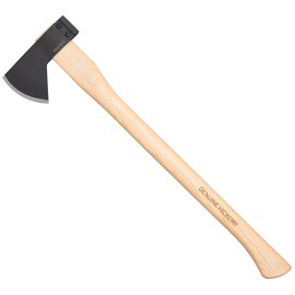 Cold Steel All-Purpose Axe with Hickory Handle, Great for Camping, Survival, Outdoors, Wood Cutting and Splitting, Hudson Bay Camp Axe, One Size