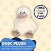 WISHPETS 10" Sitting Creamy Duck Stuffed Animal Plush Toy