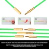 50' Fiberglass Cable Wire Running Rod Coaxial Electrical Connectable Fish