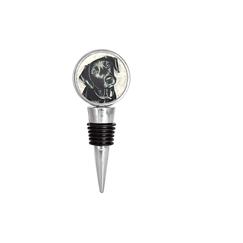 Black Lab Dog Puppy Wine Stopper