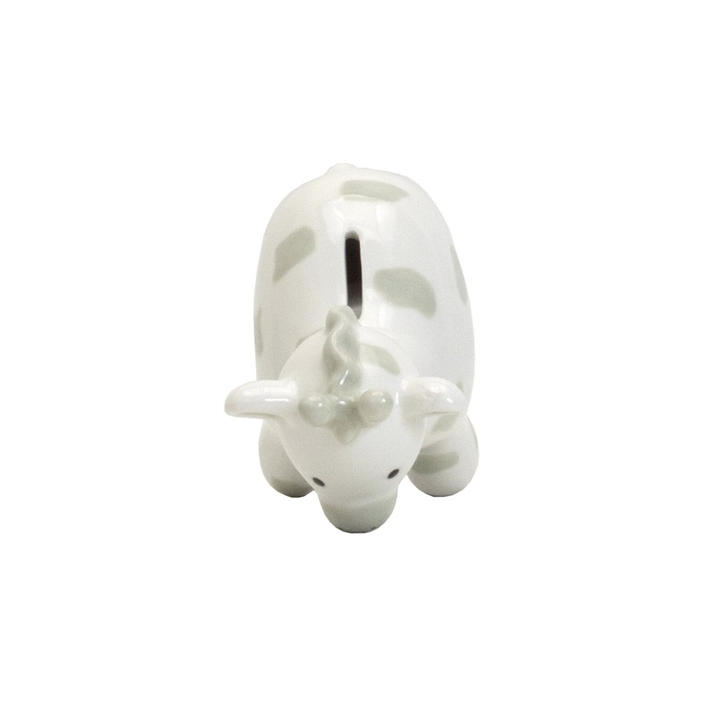 Child to Cherish Spotted Giraffe Piggy Bank, Gray