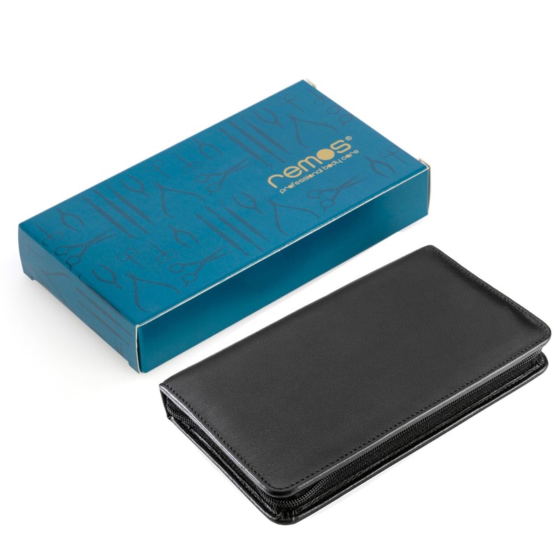 Remos Nail Case Empty Genuine Leather for Filling with 7