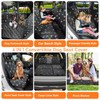 URPOWER 6-in-1 Dog Car Seat Cover for Back Seat, 60/40