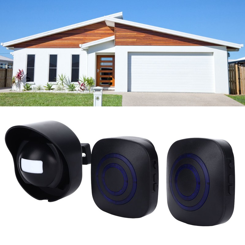 Smart Wireless Doorbell Waterproof Sensing Doorbell Security Alarm for Home
