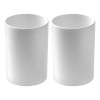 Vasos Reutilizables Para Baño Irrompibles Y Multiusos Blanco