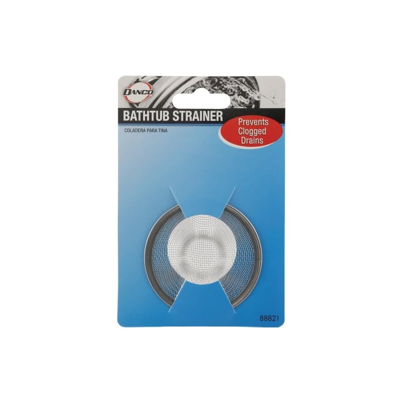 Danco 88821 2-3/4-Inch Tub Mesh Strainer, Stainless Steel, Silver