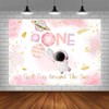 AIBIIN 7x5ft First Trip Around The Sun 1st Birthday Backdrop