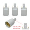 E-Simpo 4pcs G23 to E26/E27 Adapter 2Pin Socket Adapter G23