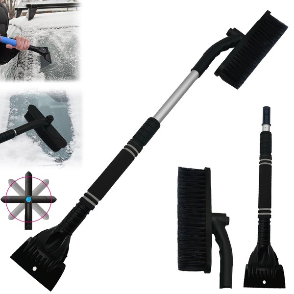 Coffee Life Plus Windscreen Ice Scraper, Car Ice Scraper, 2-in-1