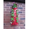Bowry's Red Hanging Strawberry Flower Bag Planters - Pack of