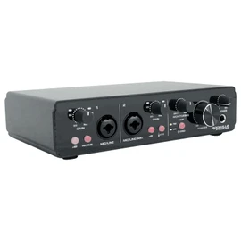 Rockville R-TRACK 2x2 USB Audio Interface 24-Bit 192kHz 2 Mic Preamps, Low Latency, Durable Build, DAW Compatible, Perfect for Home Studio Recording and Podcasting