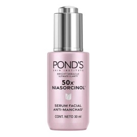 Pond’s 50x Bright Miracle Sérum Facial con Niasorcinol 30 ml Día y Noche Todo Tipo de Piel