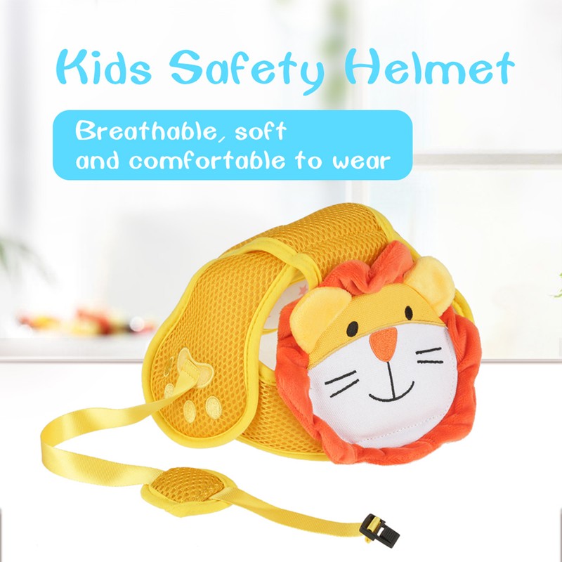 Cartoon Animal Baby Safety Hat Toddler Infant Walking Crawling Head