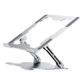 Operitacx Tablet Folding Stand Laptop Table Tablet Holder Desk Laptop Stand Docking Monitor Quiet Laptop Cooling Pad Lap Laptop Stands Adjustable Silver Aluminium Alloy
