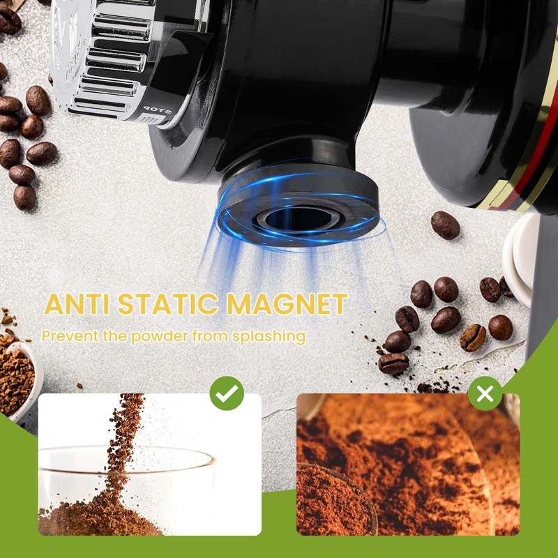 Flyseago Burr Coffee Grinder Electric Espresso Grinder Commercial & Homeuse
