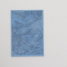 GOTO CLAY TOOLS Abstract wave Texture sheets for polymer clay with Cutters, Achieves The Same Texture as a Polymer Clay Roller, Waves Texture mat for polymer Clay – TM-544