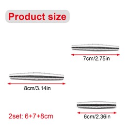 GisWell 6 Piece Stainless Steel Replacement Springs Set, Garden Shears Spring 6 cm 7 cm 8 cm, Improved Cutting Performance, Replacement Springs for Gardener and DIY, Garden Tool Accessories