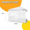 MordenApe Clear Sidewall with Zipper Transparent Canopy Sunwall for 10x10