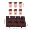6pcs 100ml Copper Plated Moscow Mule Mug Stainless Steel Cocktail