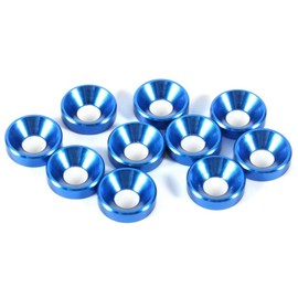 Washers M5 Blue Countersunk Washers 10pcs M3 M4 M5 Anodized Countersunk Washers Seal Aluminum Alloy Colorful