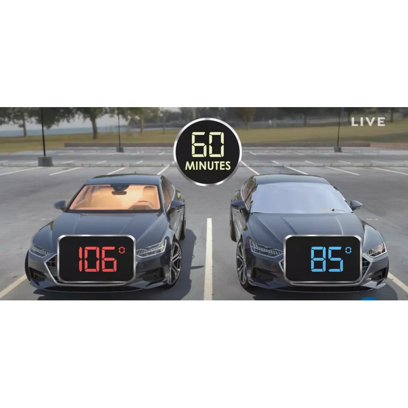 Solar Guard Sun Shade Universal Windshield Cover GOLD Standard Sedans