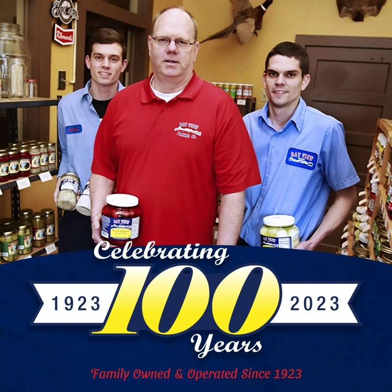 Bay View Pickled Eggs 16oz Pack Fresh Hard Boiled Chili