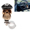 Skull Shape Steering Wheel Spinner 3cm Diameter Metal Resin Turn