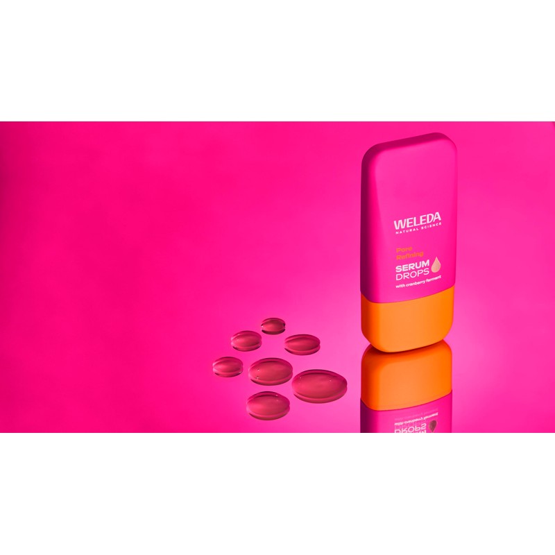 Weleda Pore Refining Face Serum Drops with Cranberry, Facial Serum