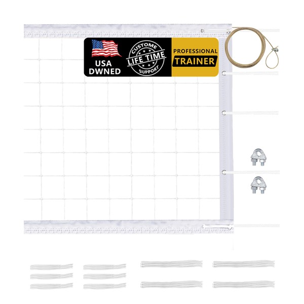 YNSZAS 𝙉𝙀𝙒 Professional Volleyball Net Heavy Duty, 46 FT Aircraft