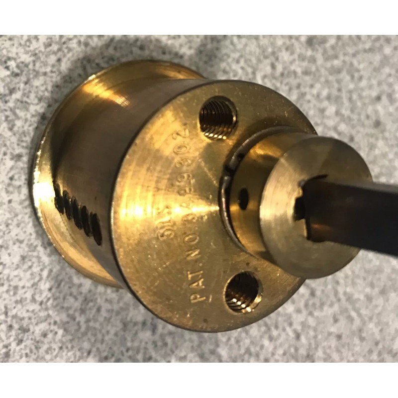 MEDECO HIGH SECURITY RIM CYLINDER PART # 10-0300N-02 BRASS IN