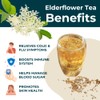 Teapro Premium Elderflower Tea 100g | Sambucus Nigra Dried Elderflower