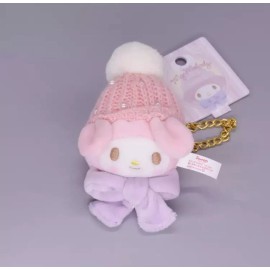 Sanrio My Melody Winter Scarf Plush Keychain