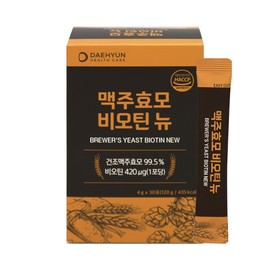 Daehyun Healthcare Brewer's Yeast Biotin (Vitamin B7) New 4g x 90 sachets Hair care Energy metabolism Keratin synthesis / 대현헬스케어 맥주효모 비오틴(비타민B7) 뉴 4g x 90포 머릿결 관리 에너지대사 케라틴합성