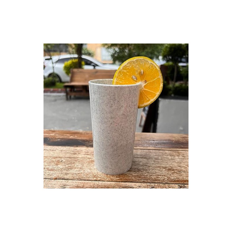 Vasos De Plastico Polipropileno Parece Peltre Highball Reutilizables de 13oz,