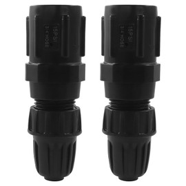 Aoserge 15PSI Drip Irrigation Faucet Adapter Kit, 2pcs 3/4" FHT x 3/4" MHT Pressure Regulator with 2pcs 1/2 Inch Drip Irrigation Tubing Adapter and 1 Roll Plumbing Tape, for Efficient Garden Watering