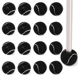 Hiceeden 24 Pcs Precut Tennis Balls for Walkers, Heavy Duty Walker Glide Balls, Long Lasting Walker Tennis Balls for Chair, Desk, Furniture Legs, Floor Protection (Black)
