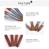 12# Sable Nail Art Brush,Manicure tool,Red Wooden Nail Brush for