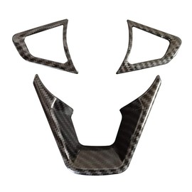 ruihe 3PCS Carbon Fiber Folor Steering Wheel Cover Fit for Ford Fusion Mondeo Edge