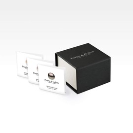 PEARLS & COLORS - Double Stud Earrings Genuine Freshwater Cultured Pearls - AAA+ Quality - Anallergic Silicon Clasp - 925 Sterling Silver - Women's Jewellery