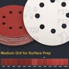 UQIPLB 100 PCS 5 Inch Sanding Discs 320 Grit Hook