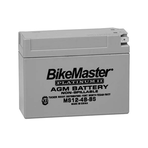 BikeMaster AGM Platinum II Battery MS12-4B-4S For Yamaha SR400 2015-2017