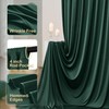 20ftx10ft Hunter Green Backdrop Curtains for Party Background, Wrinkle Free