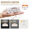3-Prong 3-Outlet Plug Wall Mount Extender, 3-Prong to 3-Prong 3