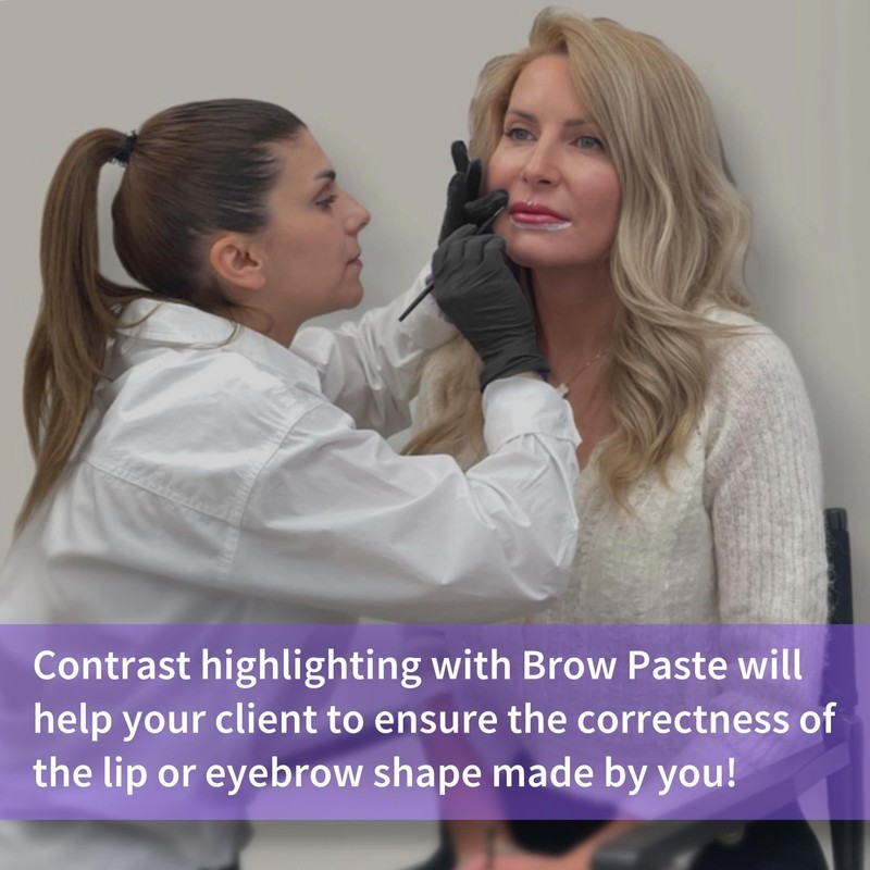 Eyebrow White Mapping Brow Paste [Large 15g Bottle] EyeBrow Mapping