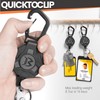 Bemece 2 Pack Retractable Keychain, Retractable Lanyard includes Key Belt