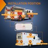 Nilight 2PCS 42LED Amber White Wireless Magnetic Strobe Lights Portable
